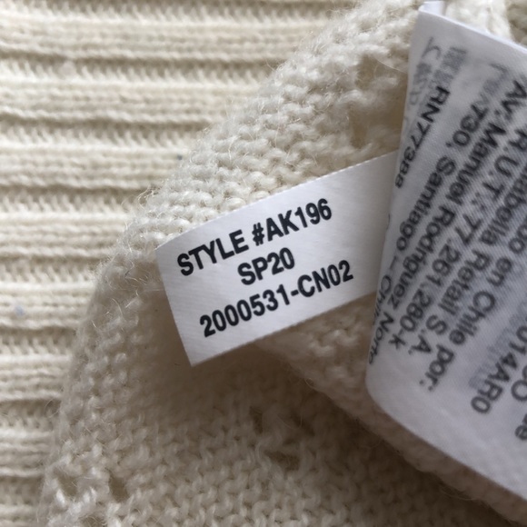 J. Crew Ivory Pointelle Crewneck Sweater - Picture 10 of 13